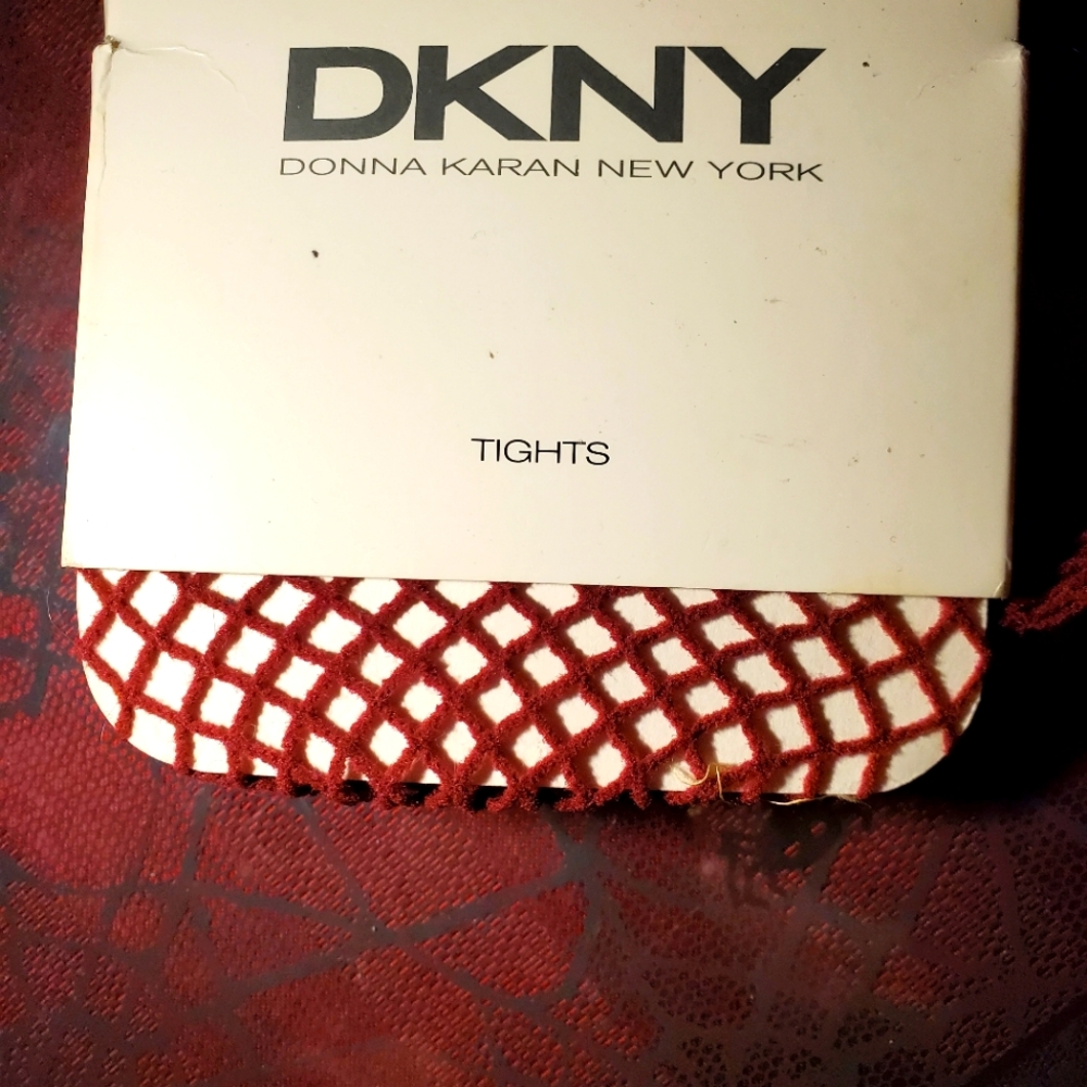 ❤💜Rare Maroon Fishnets By DKNY SIZE S/M💜❤